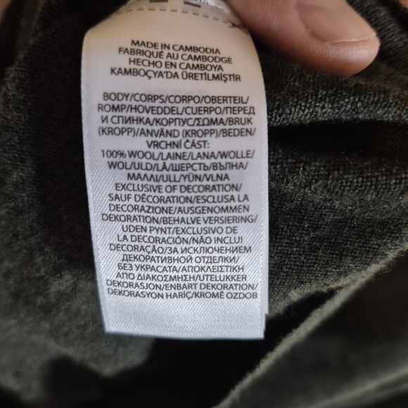 Polo by Ralph Lauren Men's Green V-Neck Sweater - Picture 3 of 4